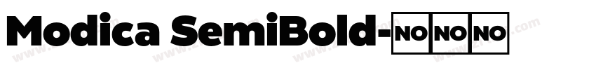 Modica SemiBold字体转换